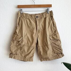 Polo Ralph Lauren Cargo Shorts Mens 30 Baggy Utility Gorpcore Preppy Y2K 90s Tan